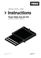 Thule 301839 Installation And User Instructions Manual