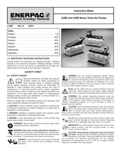 Enerpac 3000 Series Instruction Sheet
