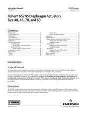 Emerson FISHER 657NS Instruction Manual