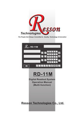 Resson Technologies RD-11M Operation Manual