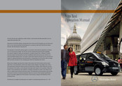 Mercedes-Benz Vito Taxi 2011 Operation Manual
