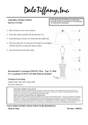 Dale Tiffany GT13266 Assembly Instructions