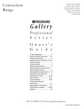 Frigidaire Professional Series Owner's Manual