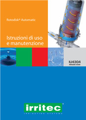irritec Rotodisk IU4304 Operating And Maintenance Instructions Manual