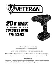 VETERAN V20L2CD3K1 Manual
