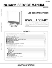 Sharp LC-12A2E Service Manual