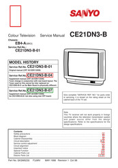 Sanyo CE21DN3-B Service Manual