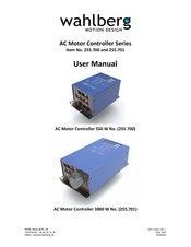 Wahlberg 255.701 User Manual