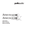 Polk Audio Atrium Sat30 Owner's Manual