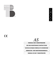 Technoblock ASNN1075 Use And Maintenance Instructions