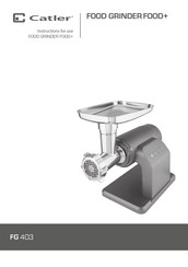 Catler FG 403 Instructions For Use Manual