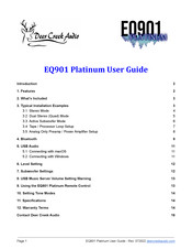 Deer Creek Audio EQ901 Platinum User Manual