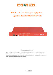 Contec LES-RACK Operation Manual And Installation Manual
