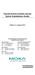 Moxa Technologies OnCell G3111 Quick Installation Manual