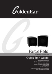 GoldenEar Technology ForceField 30 Quick Start Manual