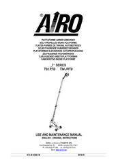 Airo T32 RTD Use And Maintenance Manual