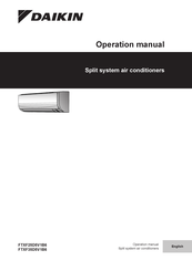 Daikin FTXF25D5V1B6 Operation Manual