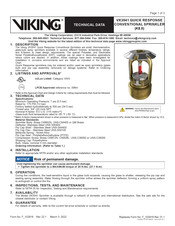 Viking 23918 Technical Data Manual