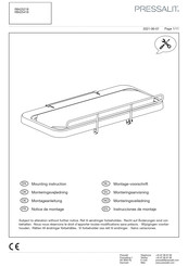 Pressalit Care R8425218 Mounting Instruction