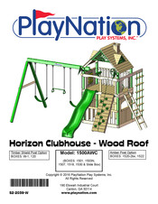PlayNation Play Systems Horizon Clubhouse Wood Roof Manual