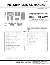 Sharp HT-X1W Service Manual