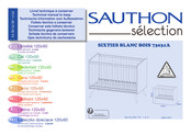 Sauthon Selection SIXTIES BLANC BOIS 73031A Technical Manual