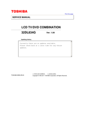 Toshiba 32DL834G Service Manual