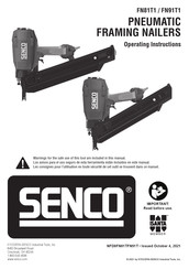 Senco FN91T1 Operating Instructions Manual