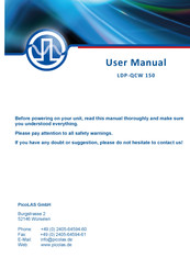 PICOLAS LDP-QCW 150 User Manual
