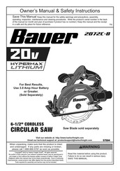 Bauer 2072C-B Owner's Manual & Safety Instructions