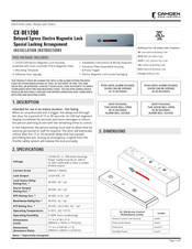 CAMDEN CX-DE1200-B1 Installation Instructions Manual