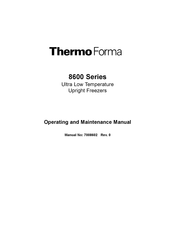 ThermoForma 8602 Operating And Maintenance Manual