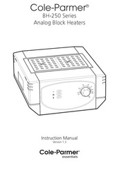 Cole Parmer BH-250-2-115 Instruction Manual