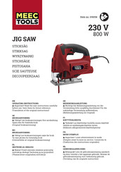 Meec tools 019058 Operating Instructions Manual