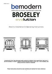 Bemodern BROSELEY EVOLUTION Canterbury Remote Installation & Operating Instructions Manual