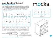 Mocka Alps Two Door Cabinet Assembly Instructions Manual