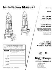 Liberty Pumps XLGH Series Installation Manual