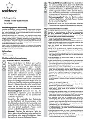 Renkforce TA8095 Operating Instructions Manual