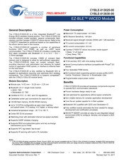 Cypress EZ-BLE WICED CYBLE-0130 00 Series Manual