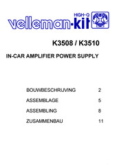 Velleman-Kit K3508 Manual