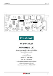 Network Electronics Flashlink AAV-DMUX User Manual