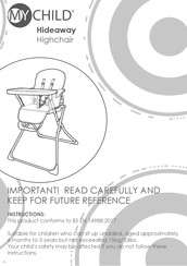 My Child Hideaway Instructions Manual