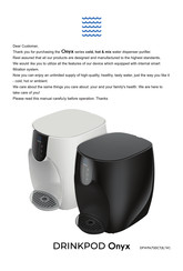 Drinkpod DPWPA700CTB Manual