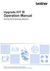 Brother Upgrade KIT III Operation Manual