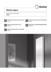 Rointe Sierra aqua TSIA 28B180 Series Instruction & Installation Manual