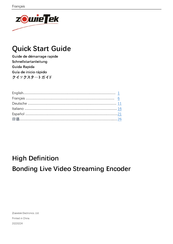 ZowieTek LiveV400 Series Quick Start Manual