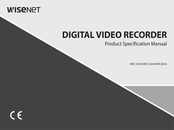 Hanwha Techwin Wisenet HRX-835A Product Specifications Manual