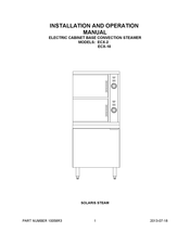 Solaris Steam ECX-10 Installation And Operation Manual