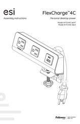 Fellowes esi FCH4C-BLK Assembly Instructions Manual