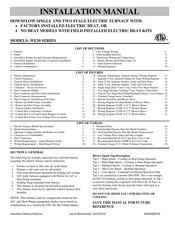 Hamilton Home Products WE30B Series Installation Manual